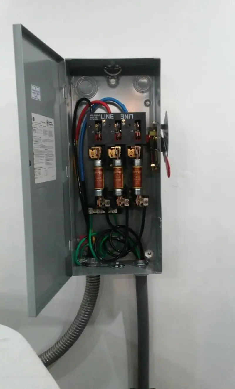 Three-phase disconnect switch installed for Electrical Wiring & Rewiring in Owens Cross Roads